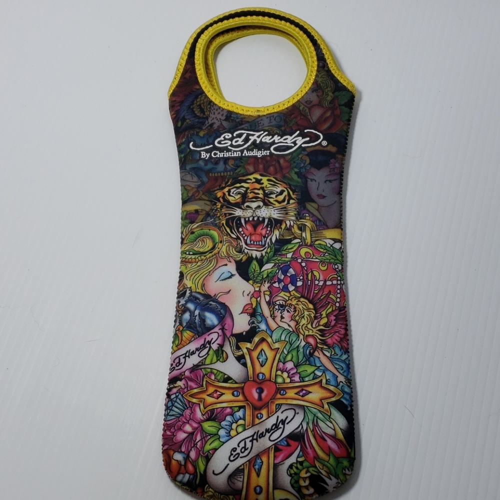 Ed Hardy by Christian Audigier Wine Bottle Tote